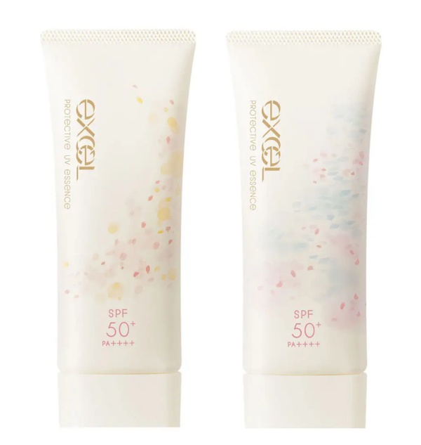 エクセル 日焼け止め「プロテクティブ UVエッセンス」：01 サクラ＆ベルガモット、02 サクラ＆カモミール